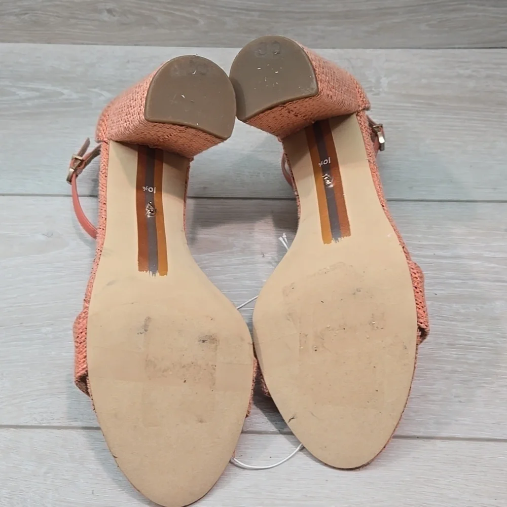 Sam Edelman Women YARO perla pink high Heels Sandals Sz 10.5